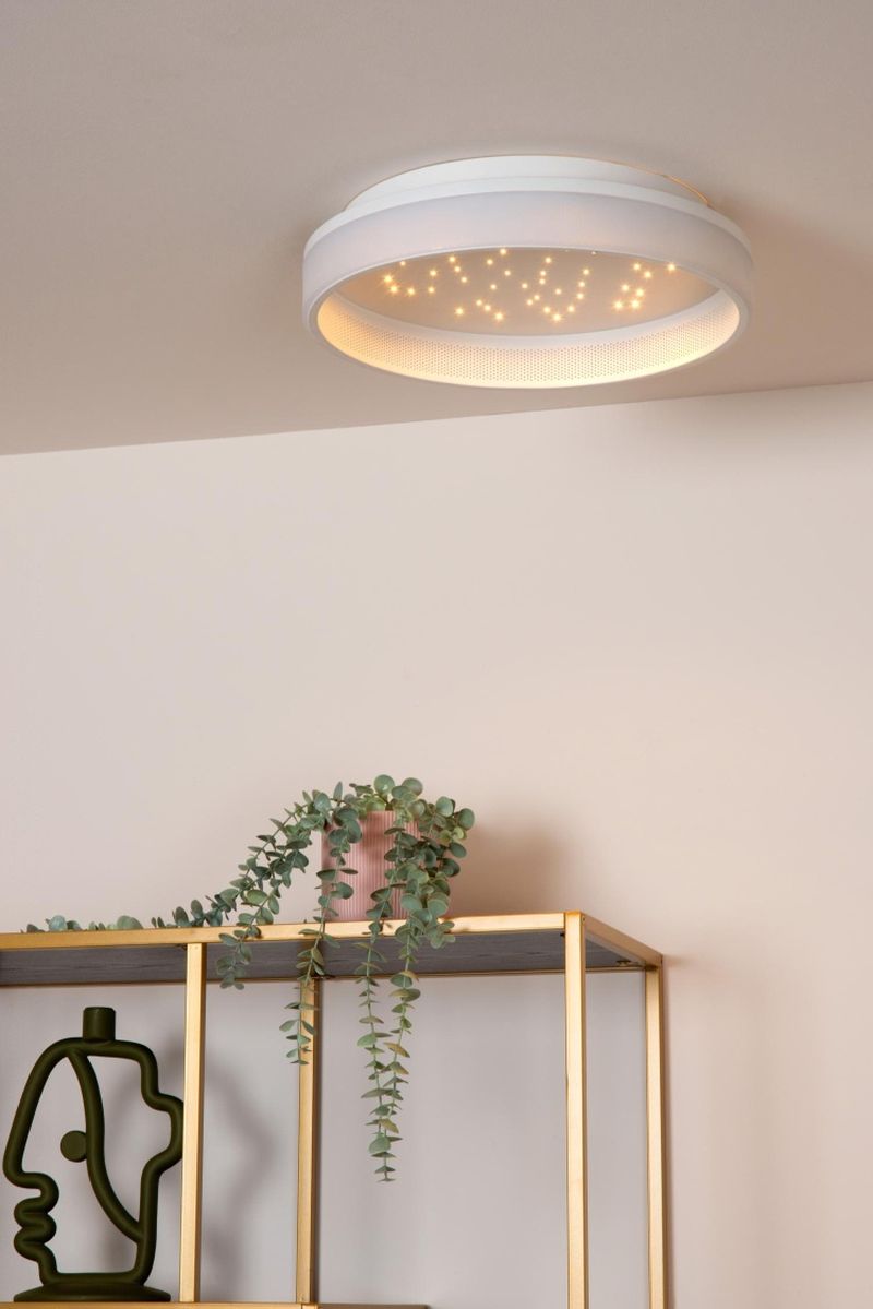 Lucide ESTREJA - Zapustené stropné svietidlo - Ø 40 cm - LED Rozm. - 2500K/3000K - Biela